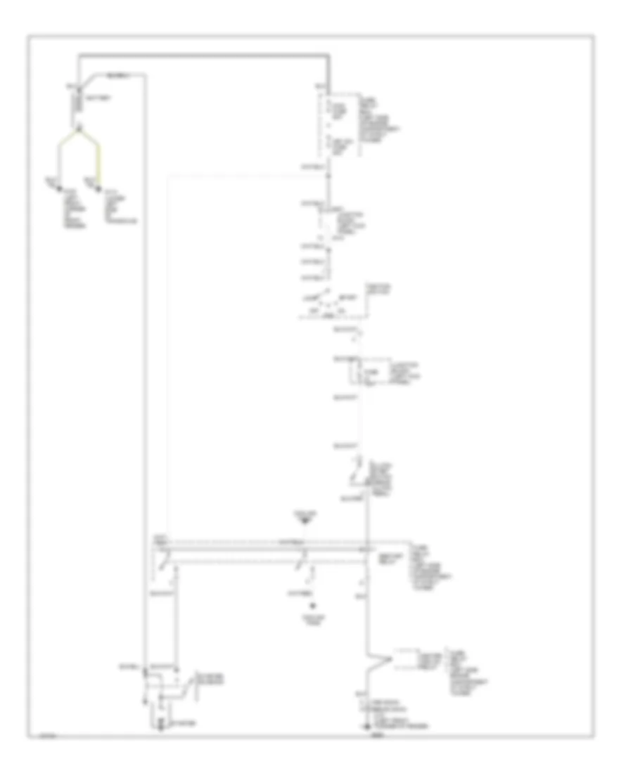 Starting Wiring Diagram, Manual Transaxle for Isuzu Stylus S 1991