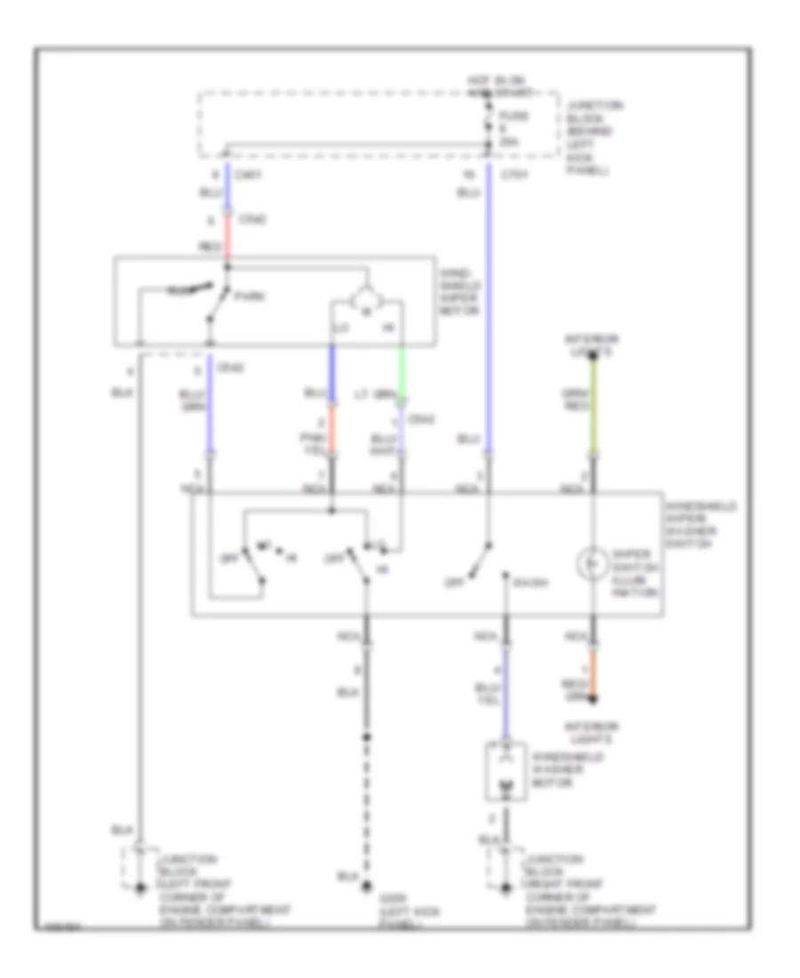дворникШайба, без Неустойчивый для Isuzu Stylus S 1991