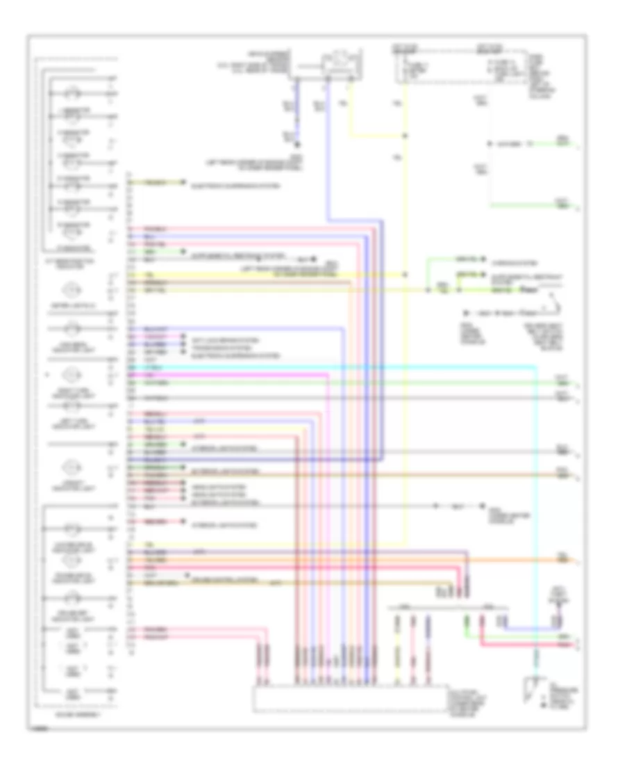 Instrument Cluster Wiring Diagram 1 of 2 for Isuzu Amigo S 2000