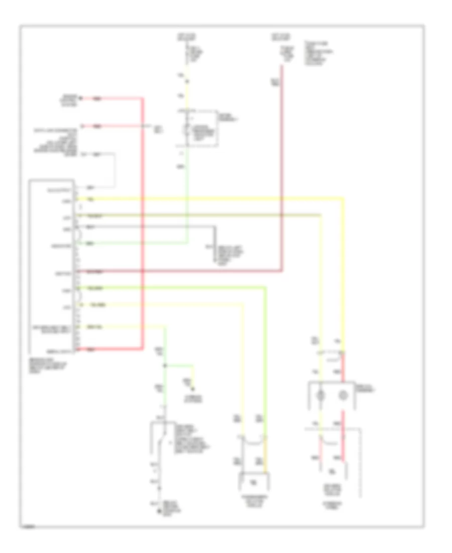 Supplemental Restraint Wiring Diagram for Isuzu Amigo S 2000