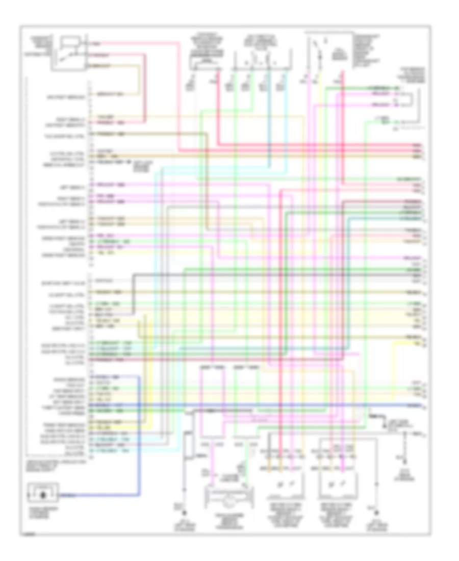 4.3L, Engine Performance Wiring Diagrams (1 of 4) for Isuzu Hombre S 2000