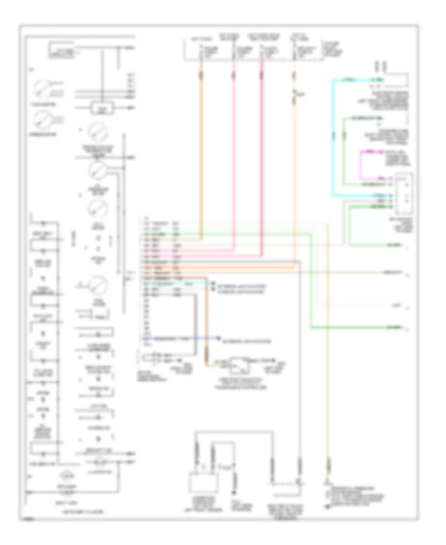 Instrument Cluster Wiring Diagram 1 of 2 for Isuzu Hombre S 2000