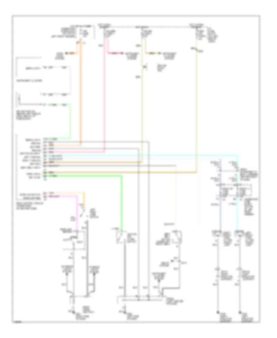 Warning System Wiring Diagrams for Isuzu Hombre S 2000