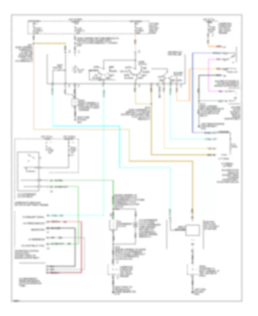 2.2L, Электросхема кондиционера с ручный управлением для Isuzu Hombre XS 2000