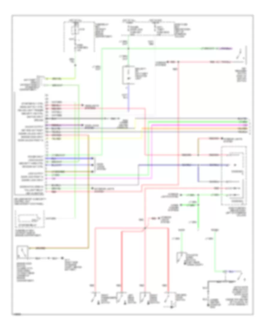 Anti theft Wiring Diagram 1 of 2 for Isuzu Rodeo LS 2000