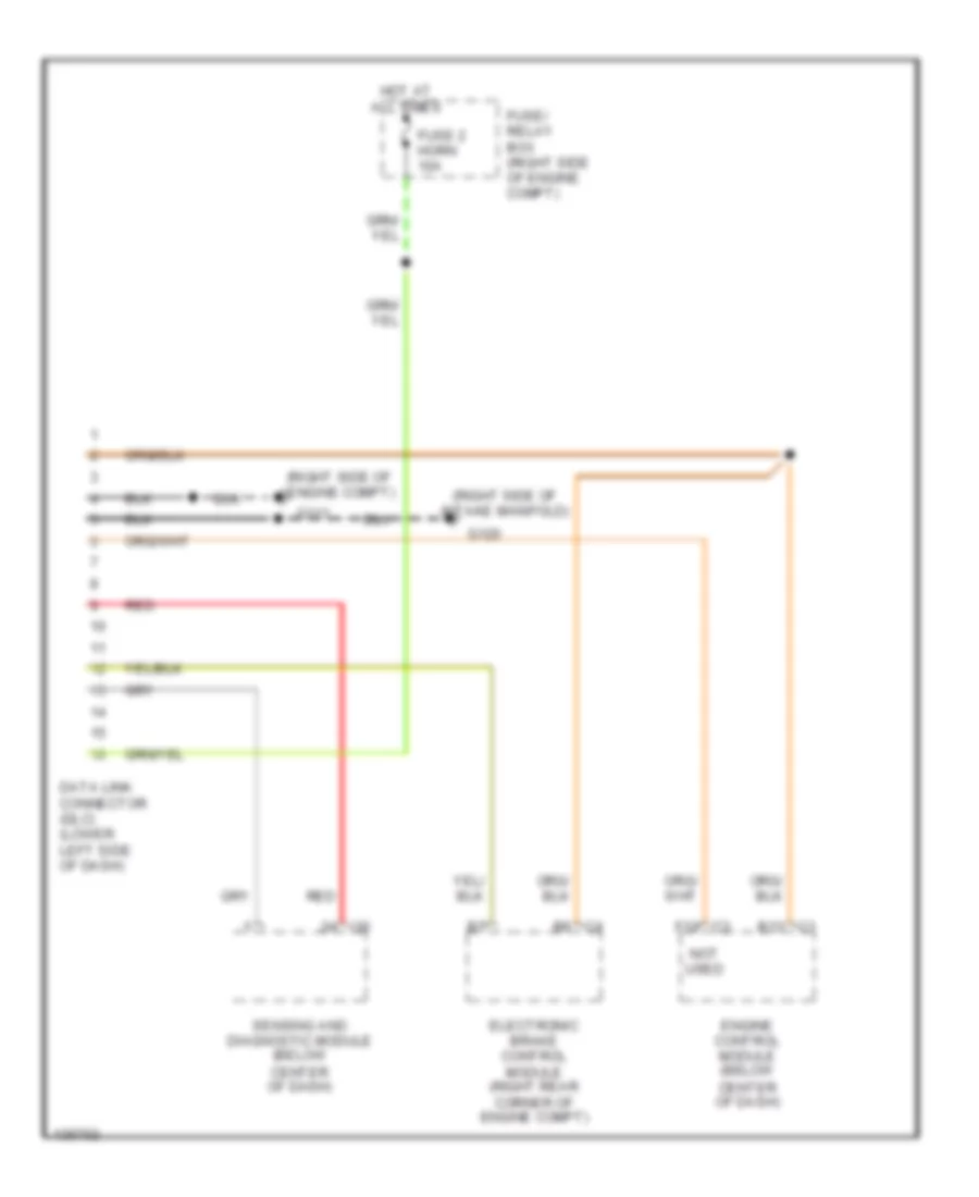 2 2L Computer Data Lines for Isuzu Rodeo LS 2000