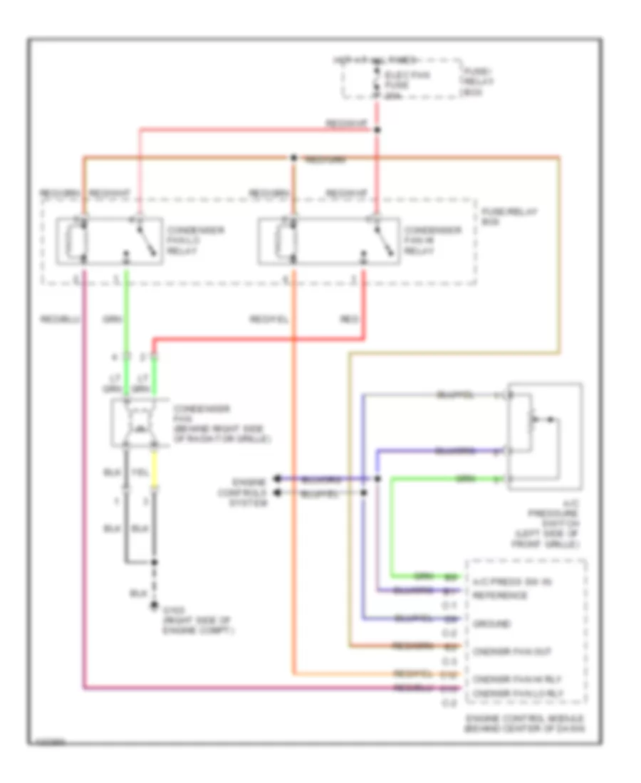 2 2L Cooling Fan Wiring Diagram for Isuzu Rodeo LS 2000