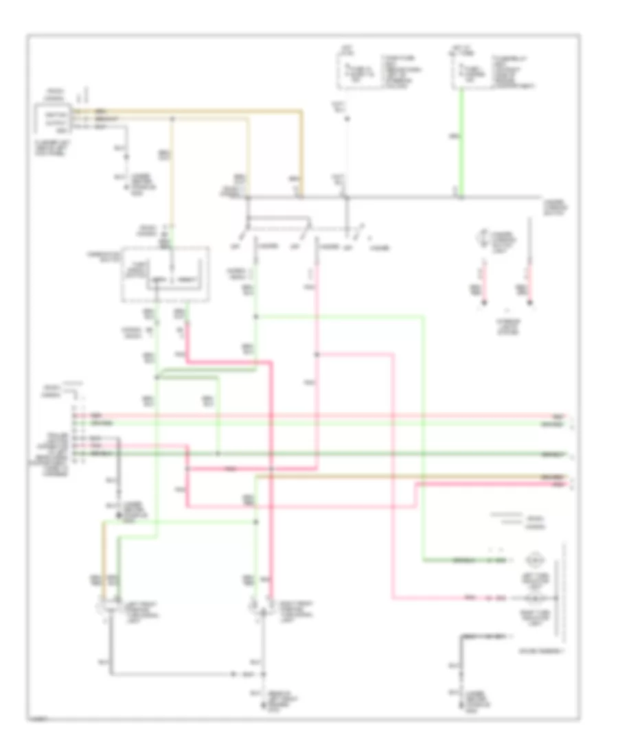 Exterior Lamps Wiring Diagram (1 of 2) for Isuzu Rodeo LS 2000