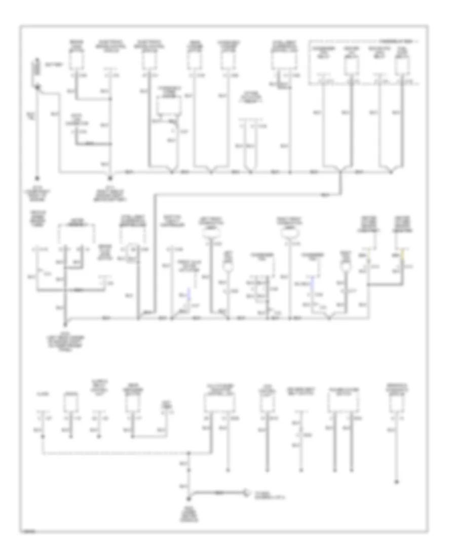 Ground Distribution Wiring Diagram 1 of 4 for Isuzu Rodeo LS 2000