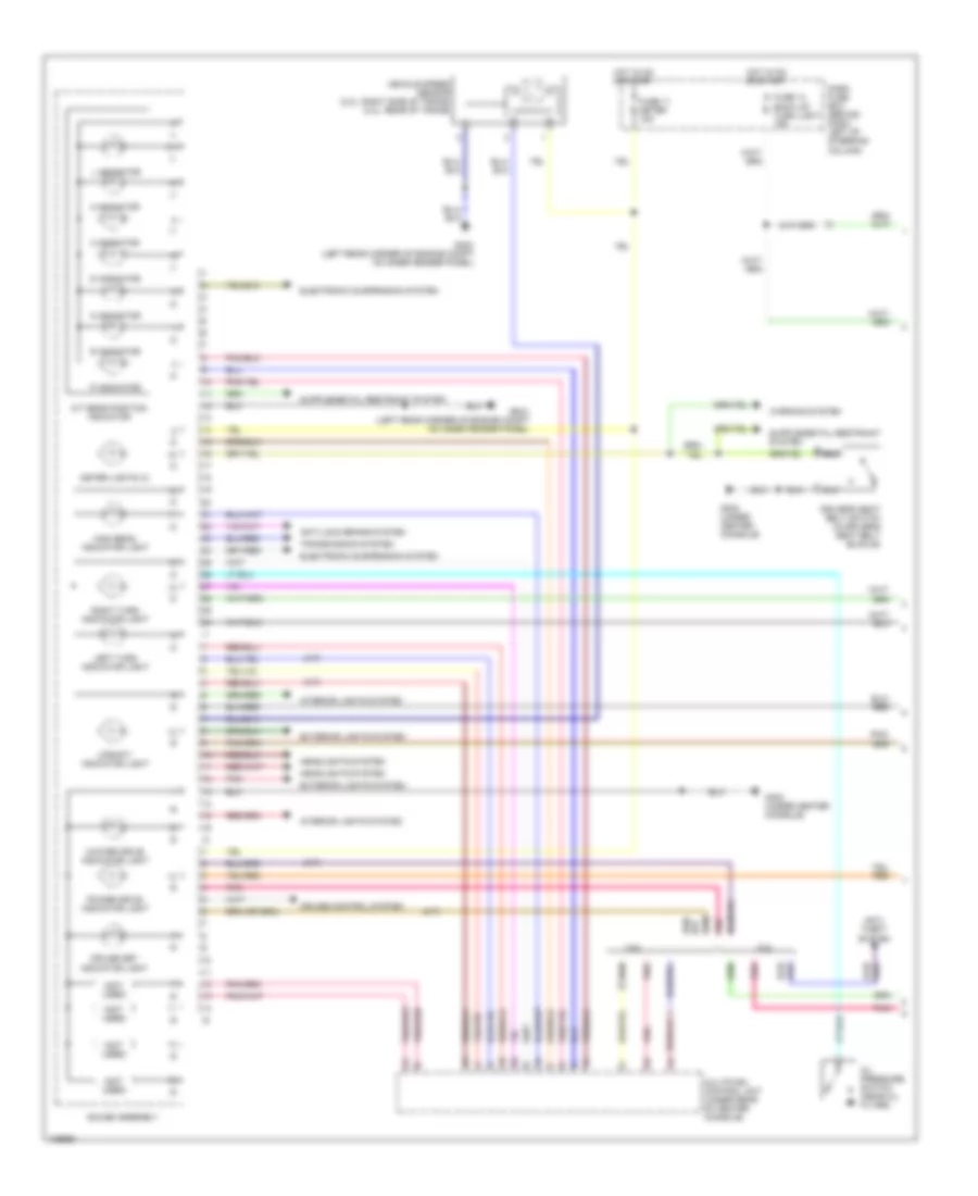 Instrument Cluster Wiring Diagram 1 of 2 for Isuzu Rodeo LS 2000