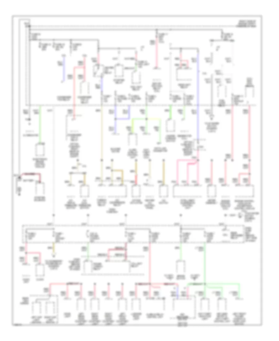 Power Distribution Wiring Diagram 1 of 3 for Isuzu Rodeo LS 2000