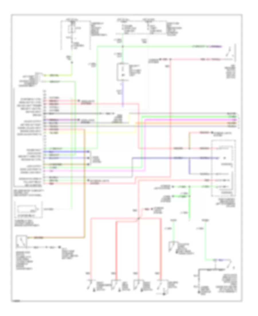 Anti theft Wiring Diagram 1 of 2 for Isuzu Rodeo LSE 2000