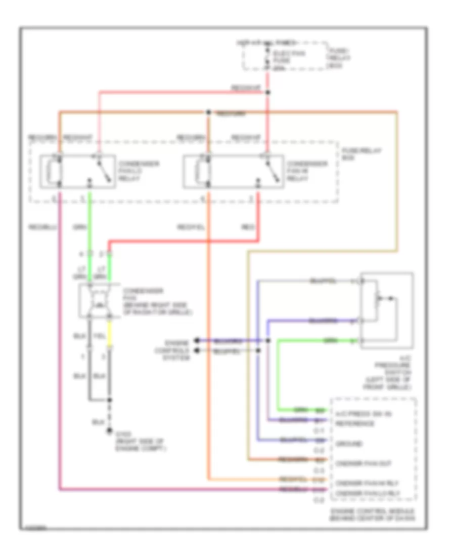 2 2L Cooling Fan Wiring Diagram for Isuzu Rodeo LSE 2000