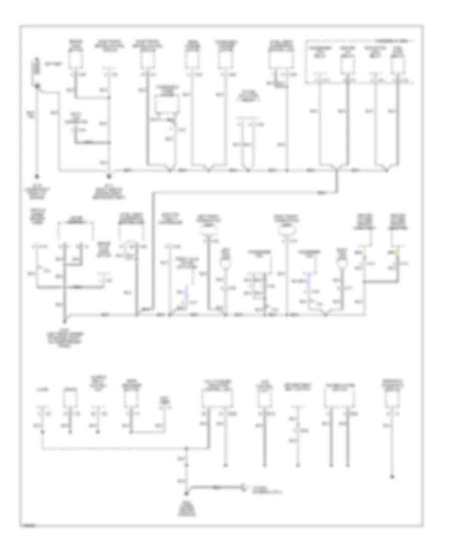 Ground Distribution Wiring Diagram 1 of 4 for Isuzu Rodeo LSE 2000