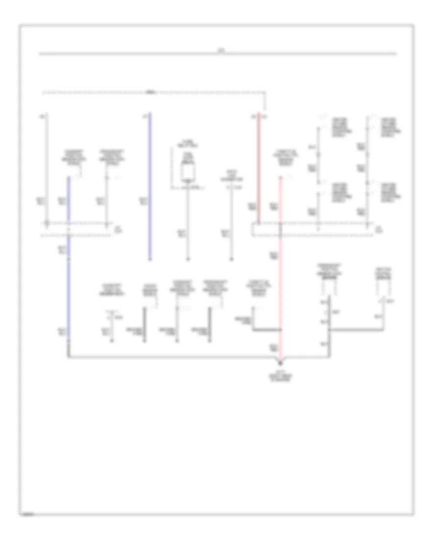 Ground Distribution Wiring Diagram 3 of 4 for Isuzu Rodeo LSE 2000