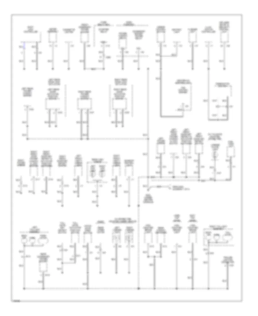 Ground Distribution Wiring Diagram 4 of 4 for Isuzu Rodeo LSE 2000