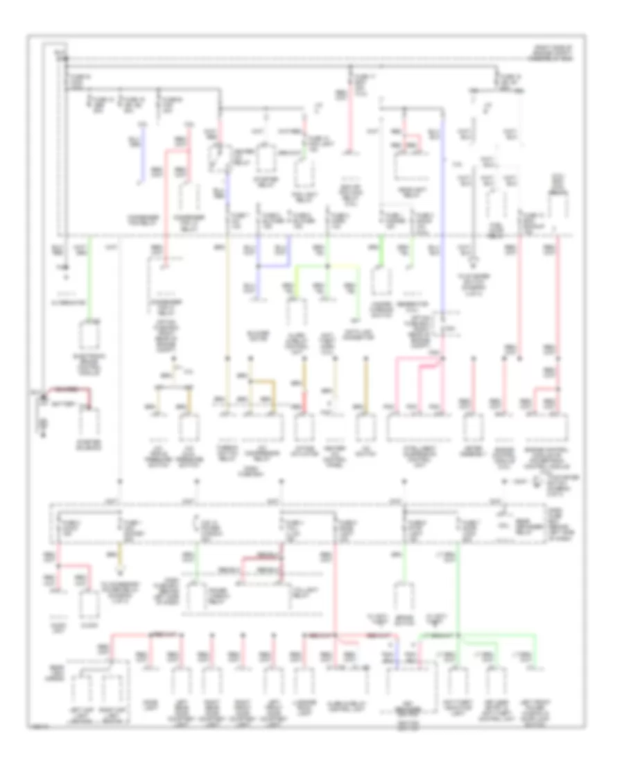 Power Distribution Wiring Diagram 1 of 3 for Isuzu Rodeo LSE 2000