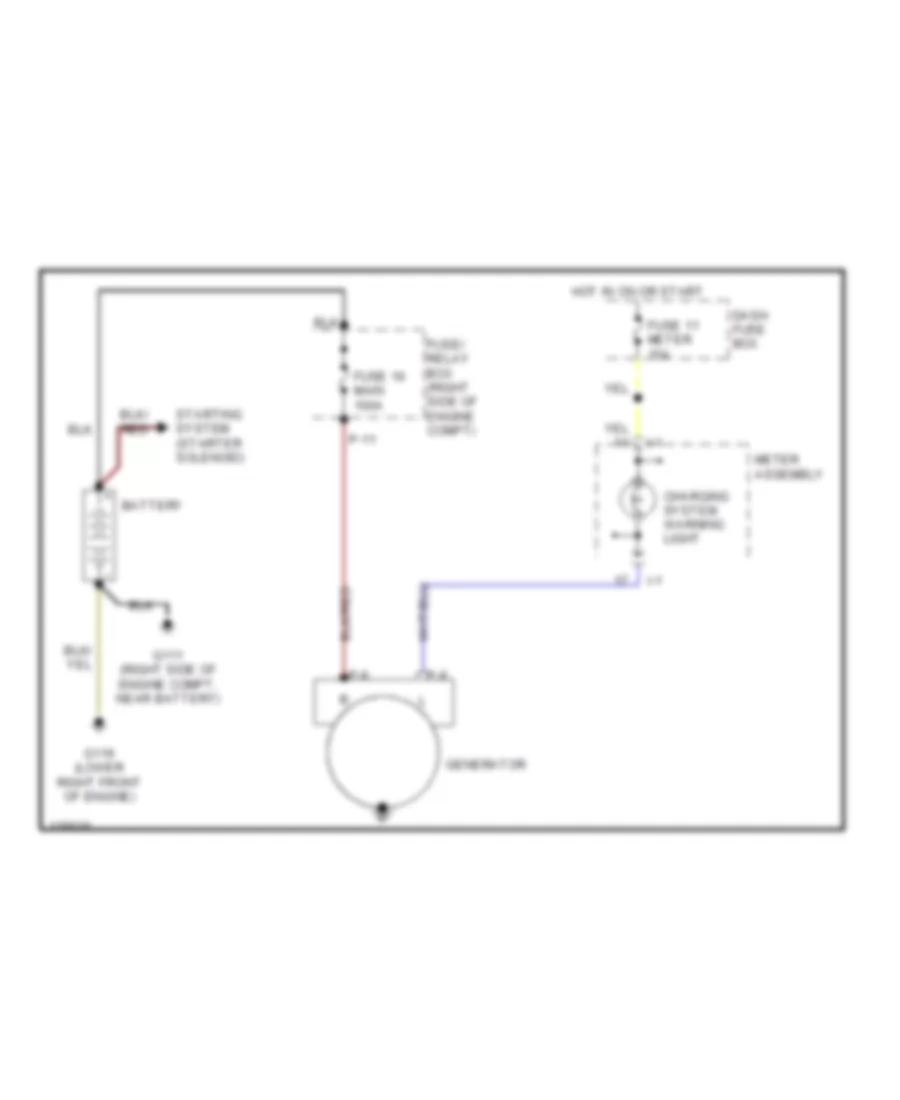 2 2L Charging Wiring Diagram for Isuzu Rodeo LSE 2000