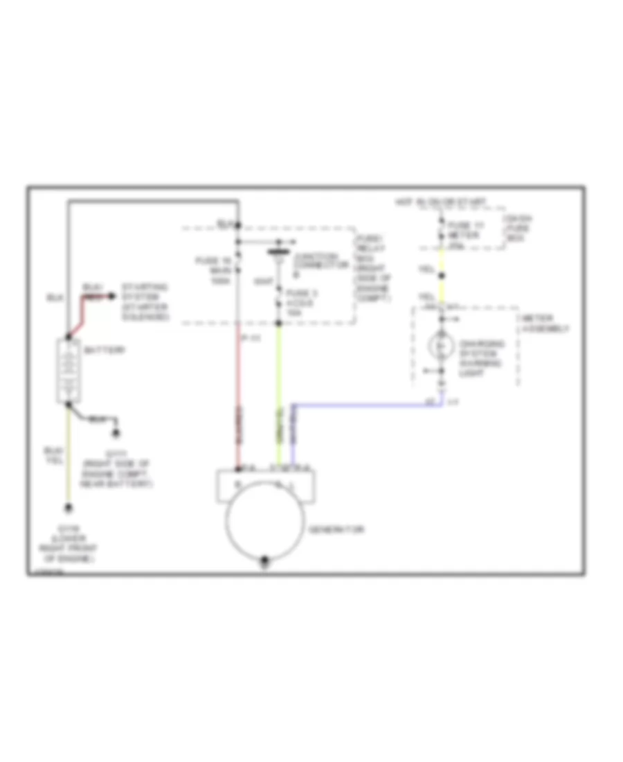 3 2L Charging Wiring Diagram for Isuzu Rodeo LSE 2000