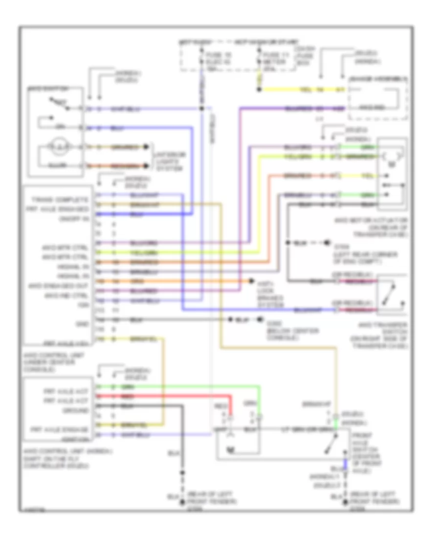 4WD Wiring Diagram for Isuzu Rodeo LSE 2000