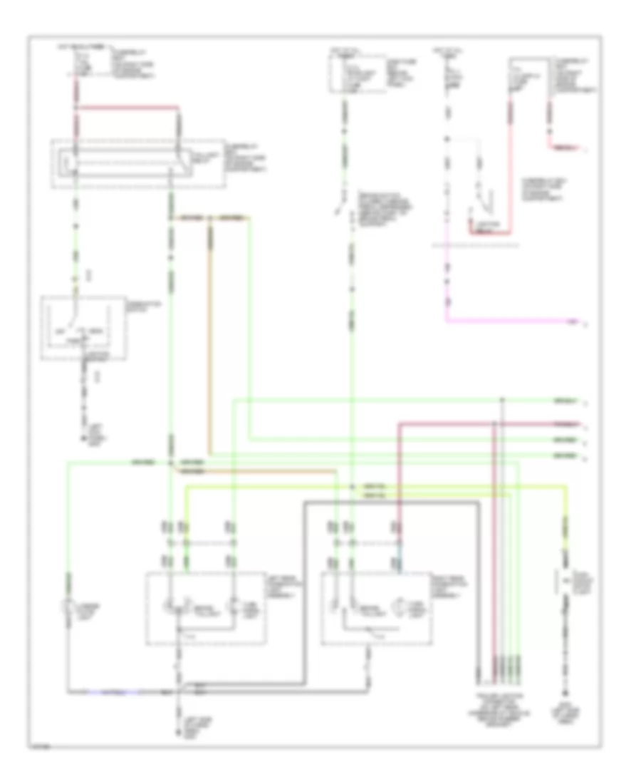 Exterior Lamps Wiring Diagram (1 of 2) for Isuzu Trooper Limited 2000