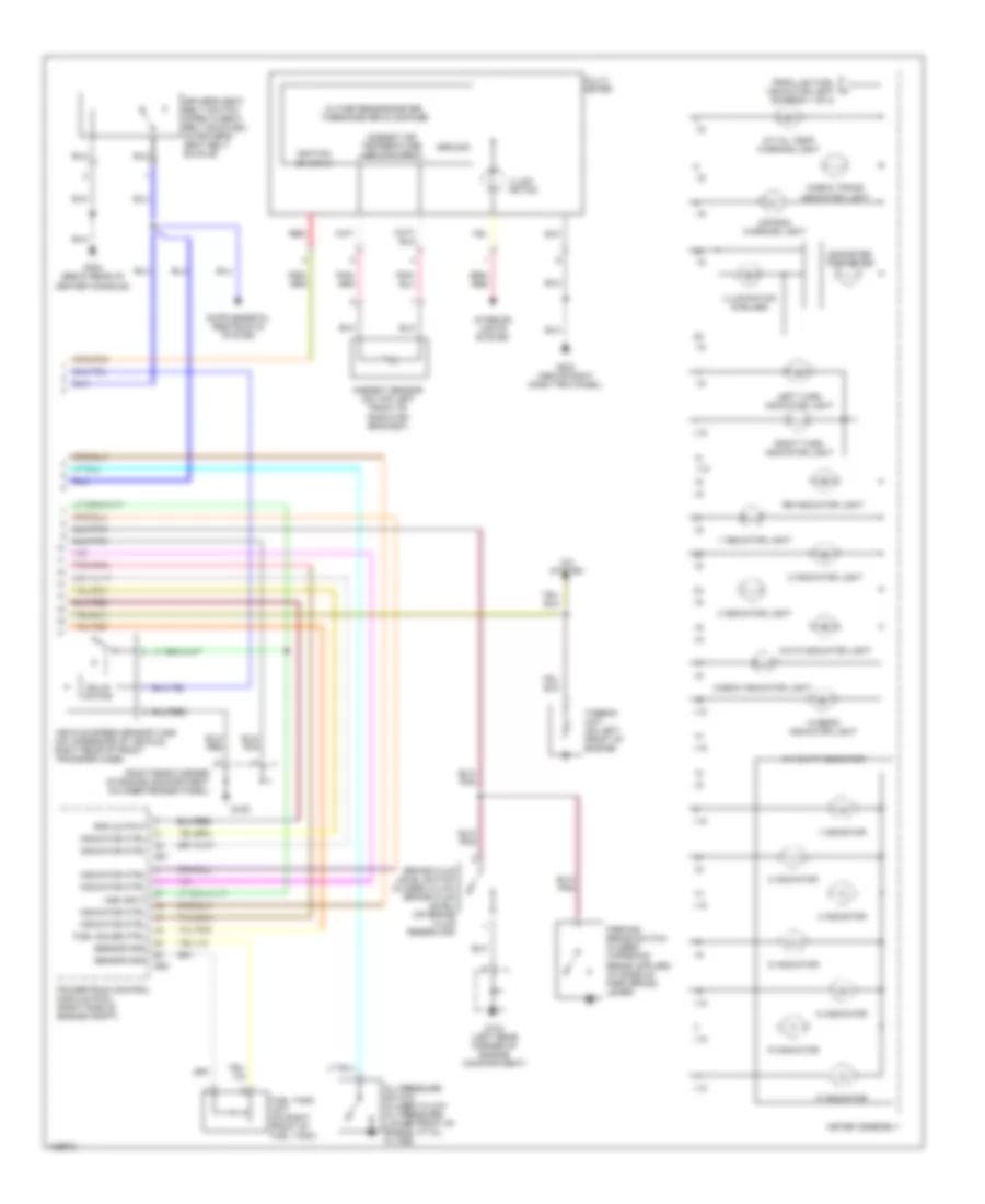 Instrument Cluster Wiring Diagram, Luxury  Performance (2 of 2) for Isuzu Trooper Limited 2000