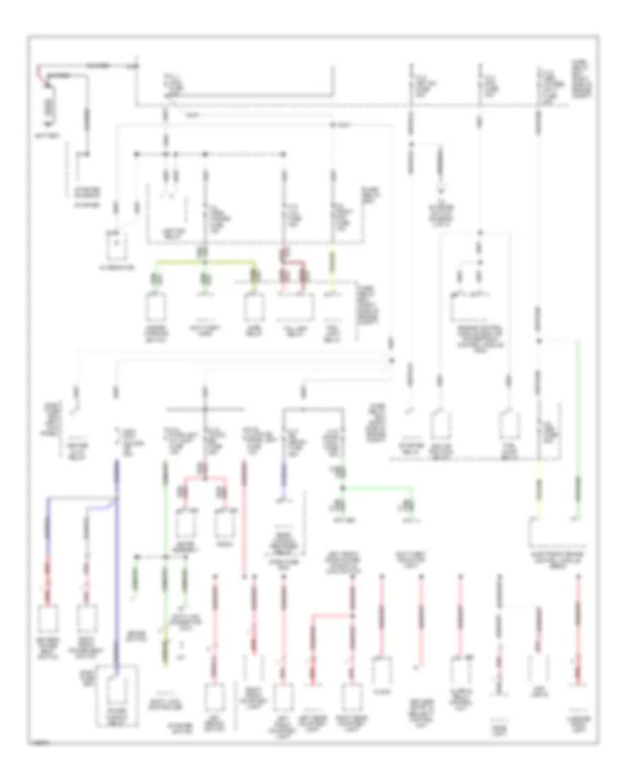 Power Distribution Wiring Diagram 1 of 3 for Isuzu Trooper Limited 2000