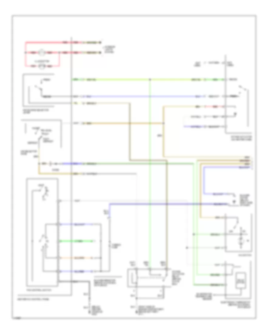 2.2L, Manual AC Wiring Diagram, AT (1 of 2) for Isuzu Rodeo LS 2001