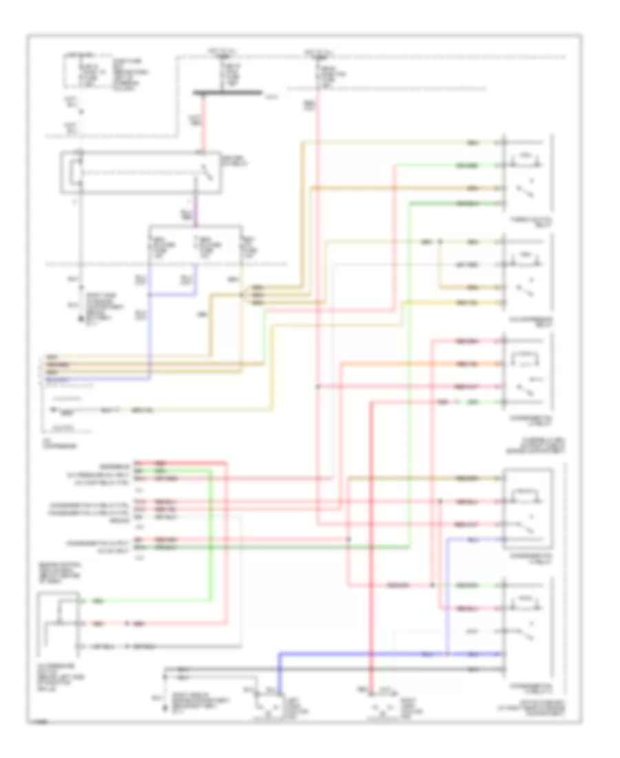 2.2L, Manual AC Wiring Diagram, AT (2 of 2) for Isuzu Rodeo LS 2001