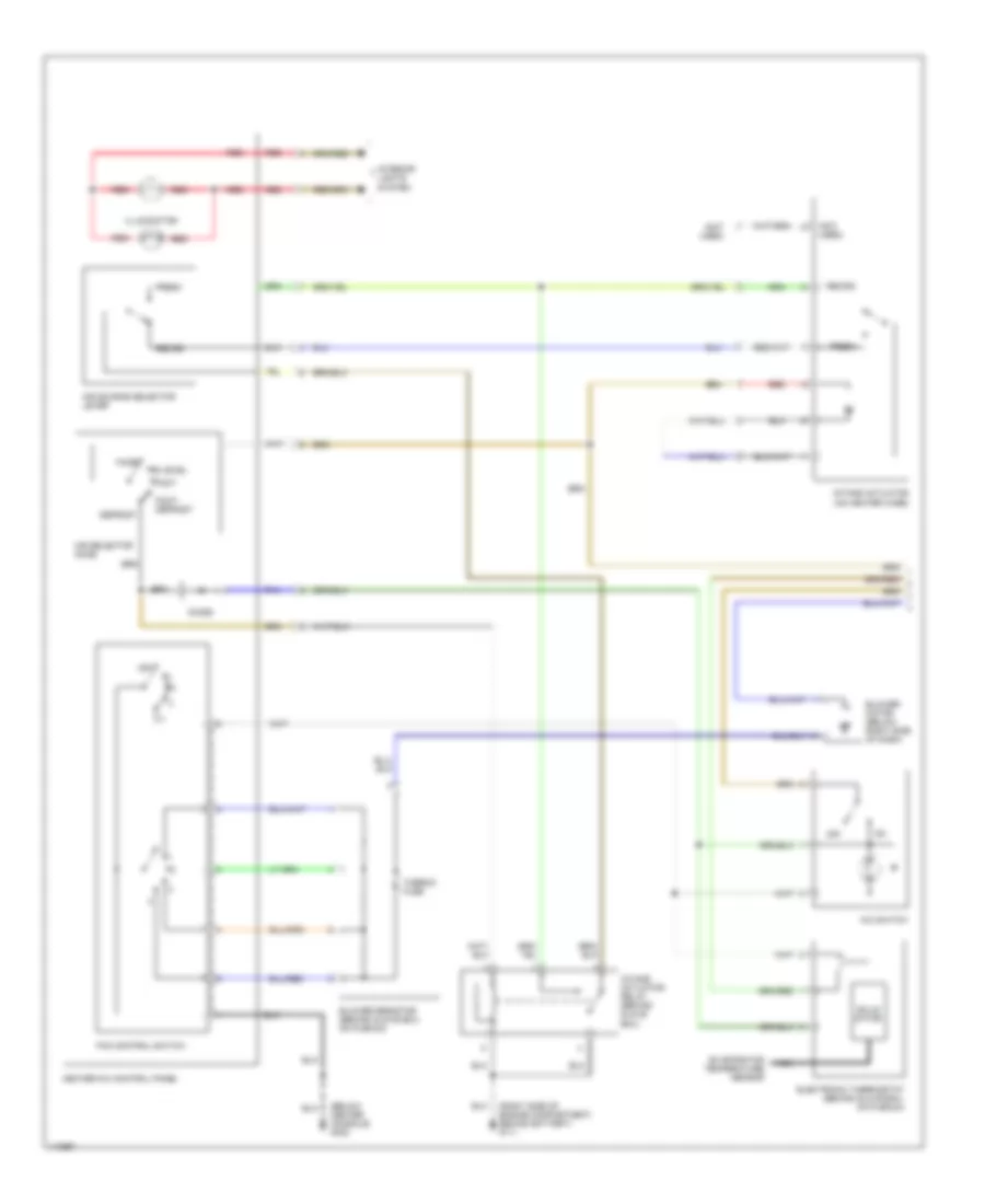 2.2L, Manual AC Wiring Diagram, MT (1 of 2) for Isuzu Rodeo LS 2001