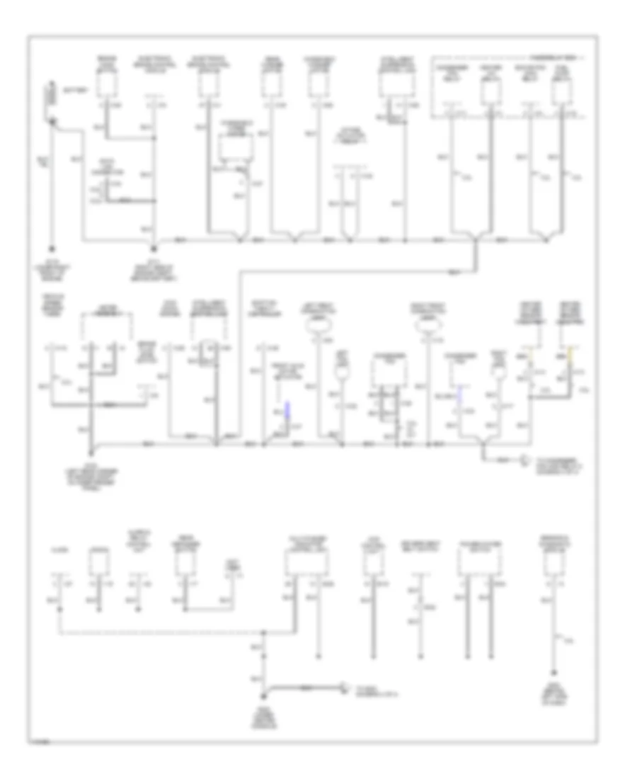 Ground Distribution Wiring Diagram 1 of 4 for Isuzu Rodeo LSE 2001