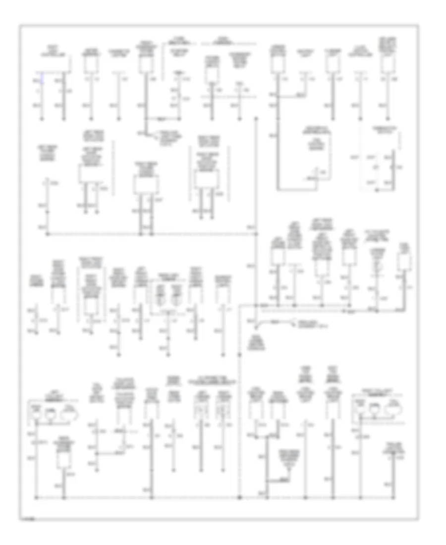 Ground Distribution Wiring Diagram 4 of 4 for Isuzu Rodeo LSE 2001