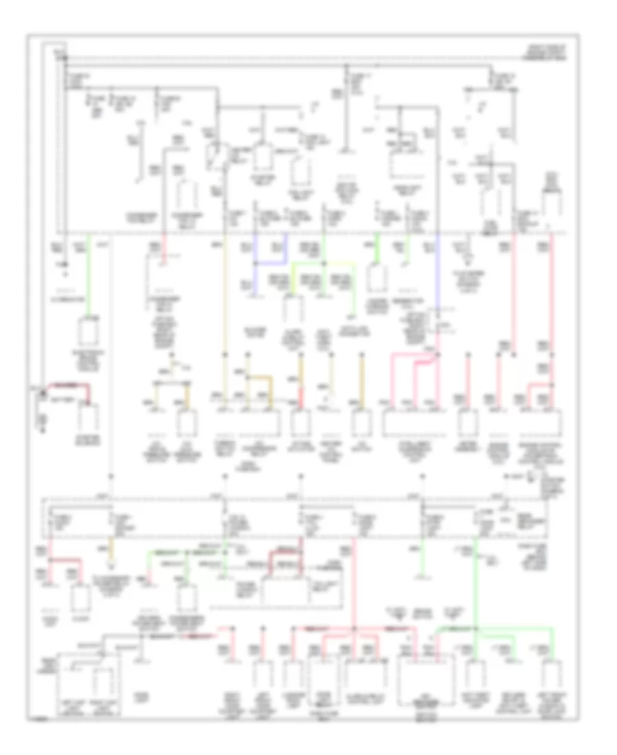 Power Distribution Wiring Diagram 1 of 3 for Isuzu Rodeo LSE 2001
