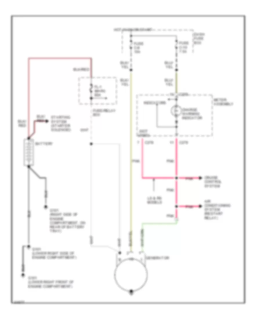 Charging Wiring Diagram for Isuzu Trooper LS 1992