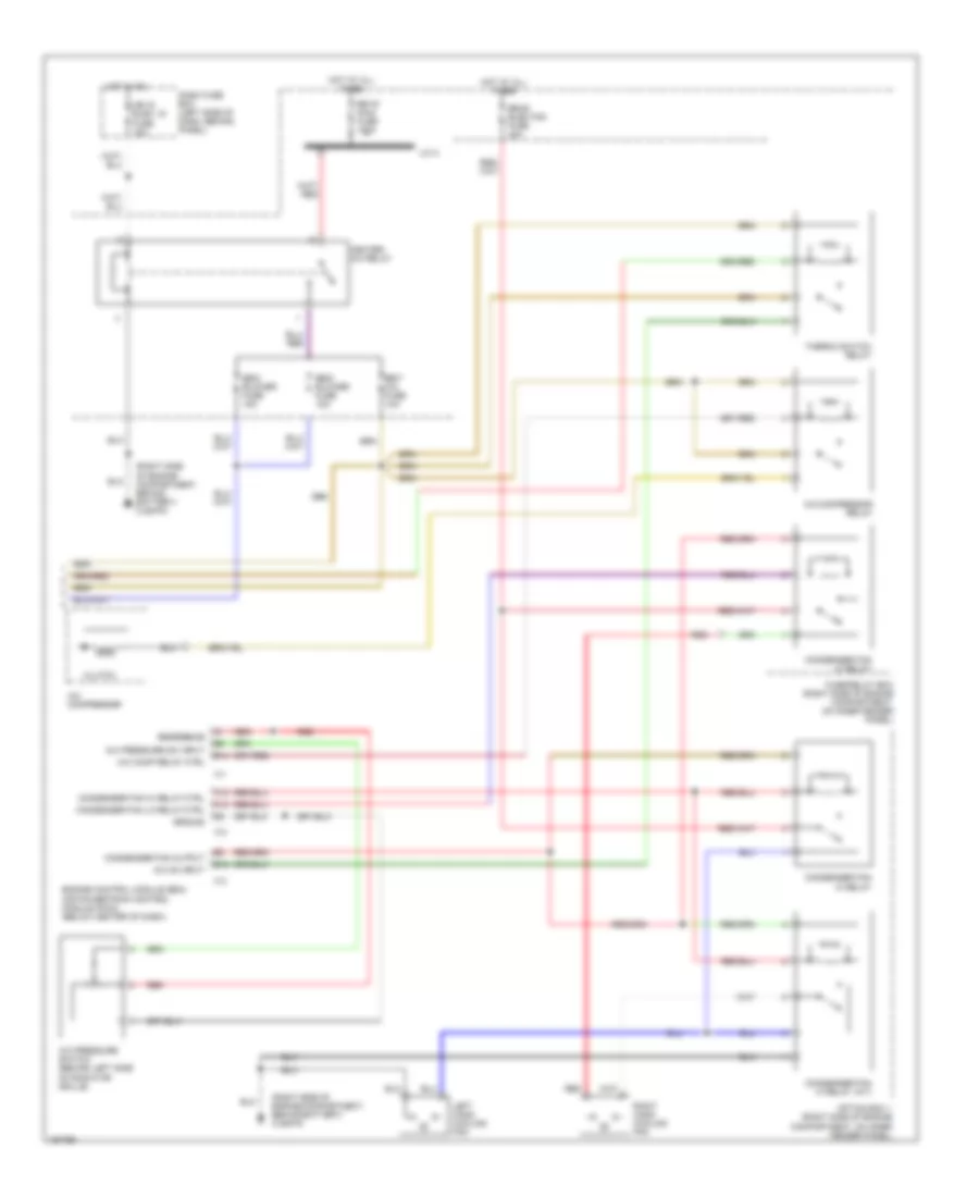 2.2L, Manual AC Wiring Diagram, AT (2 of 2) for Isuzu Rodeo LS 2002
