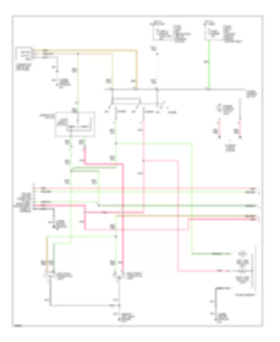 Exterior Lamps Wiring Diagram (1 of 2) for Isuzu Rodeo LS 2002
