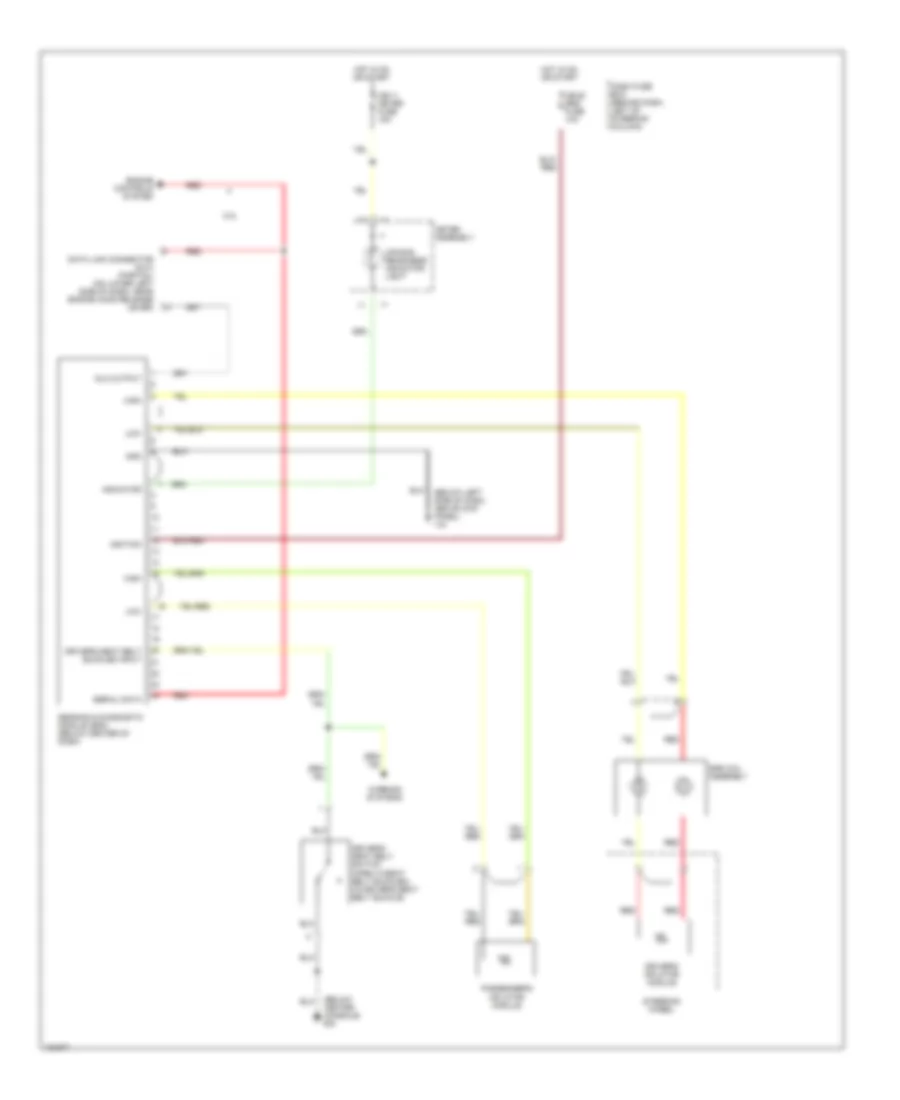 Supplemental Restraint Wiring Diagram for Isuzu Rodeo LS 2002