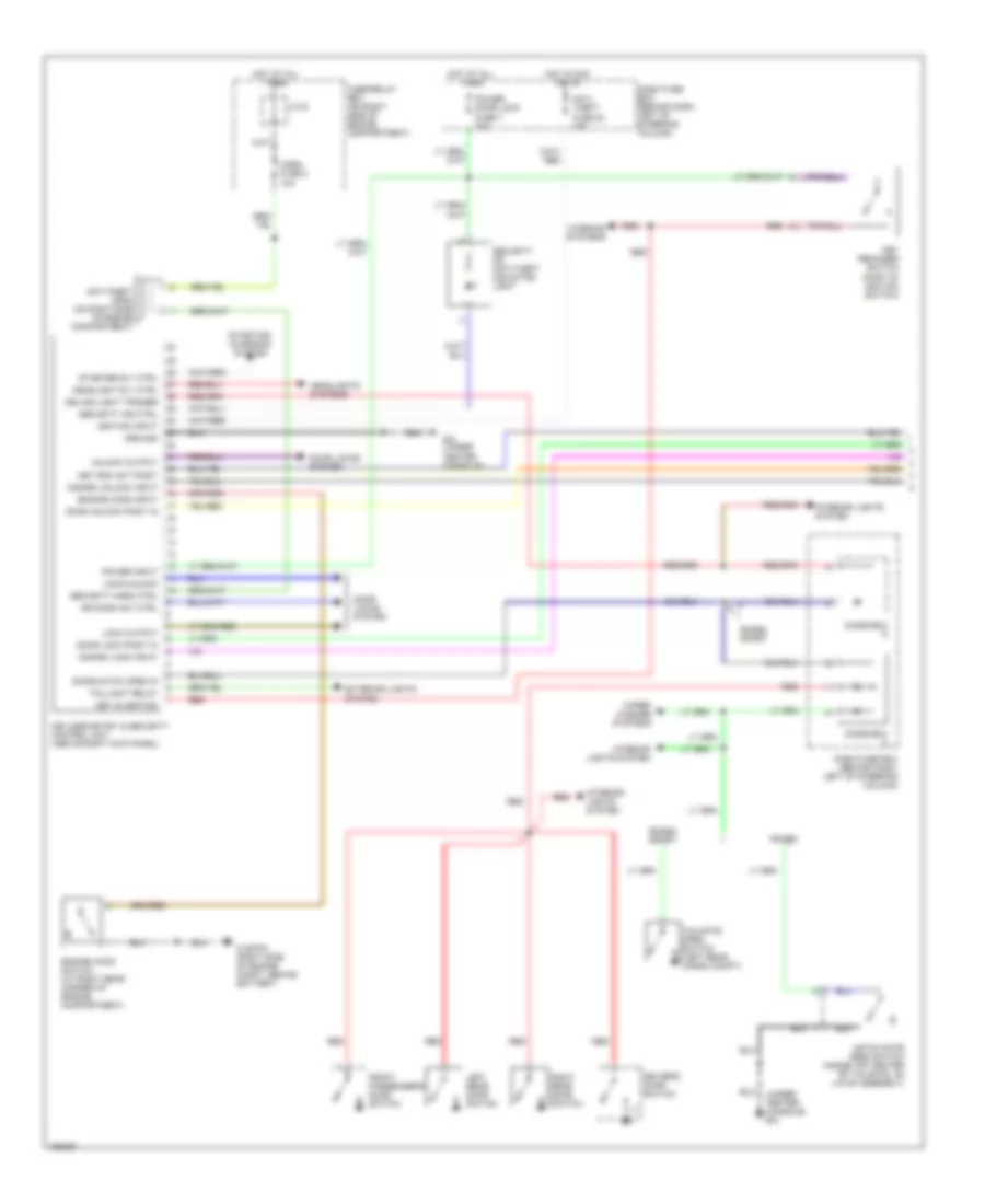 Anti theft Wiring Diagram 1 of 2 for Isuzu Rodeo LSE 2002