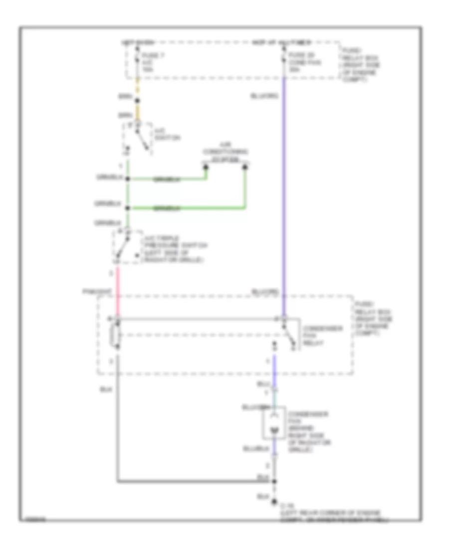 3 2L Cooling Fan Wiring Diagram for Isuzu Rodeo LSE 2002