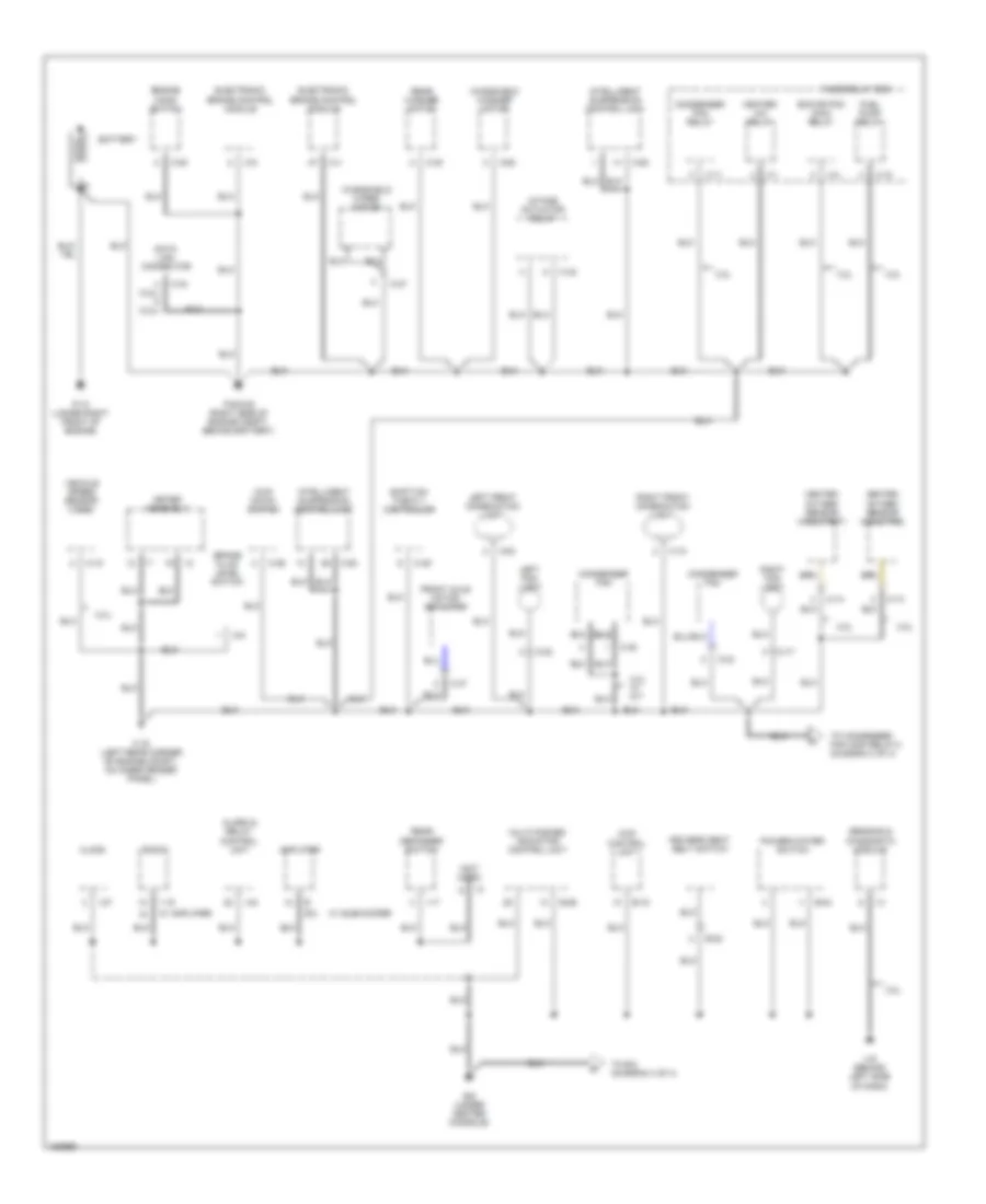 Ground Distribution Wiring Diagram 1 of 4 for Isuzu Rodeo LSE 2002