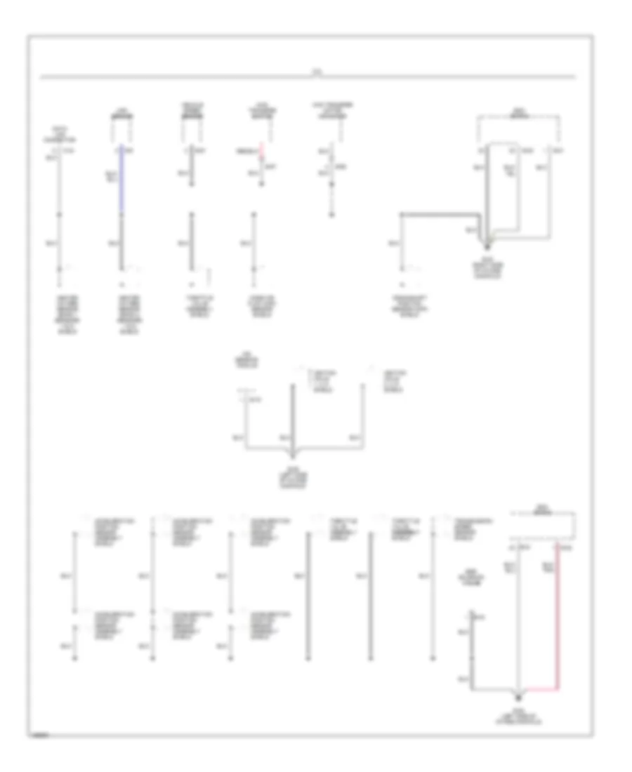 Ground Distribution Wiring Diagram 2 of 4 for Isuzu Rodeo LSE 2002