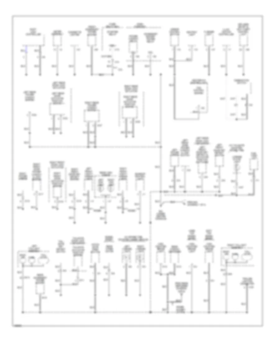 Ground Distribution Wiring Diagram 4 of 4 for Isuzu Rodeo LSE 2002