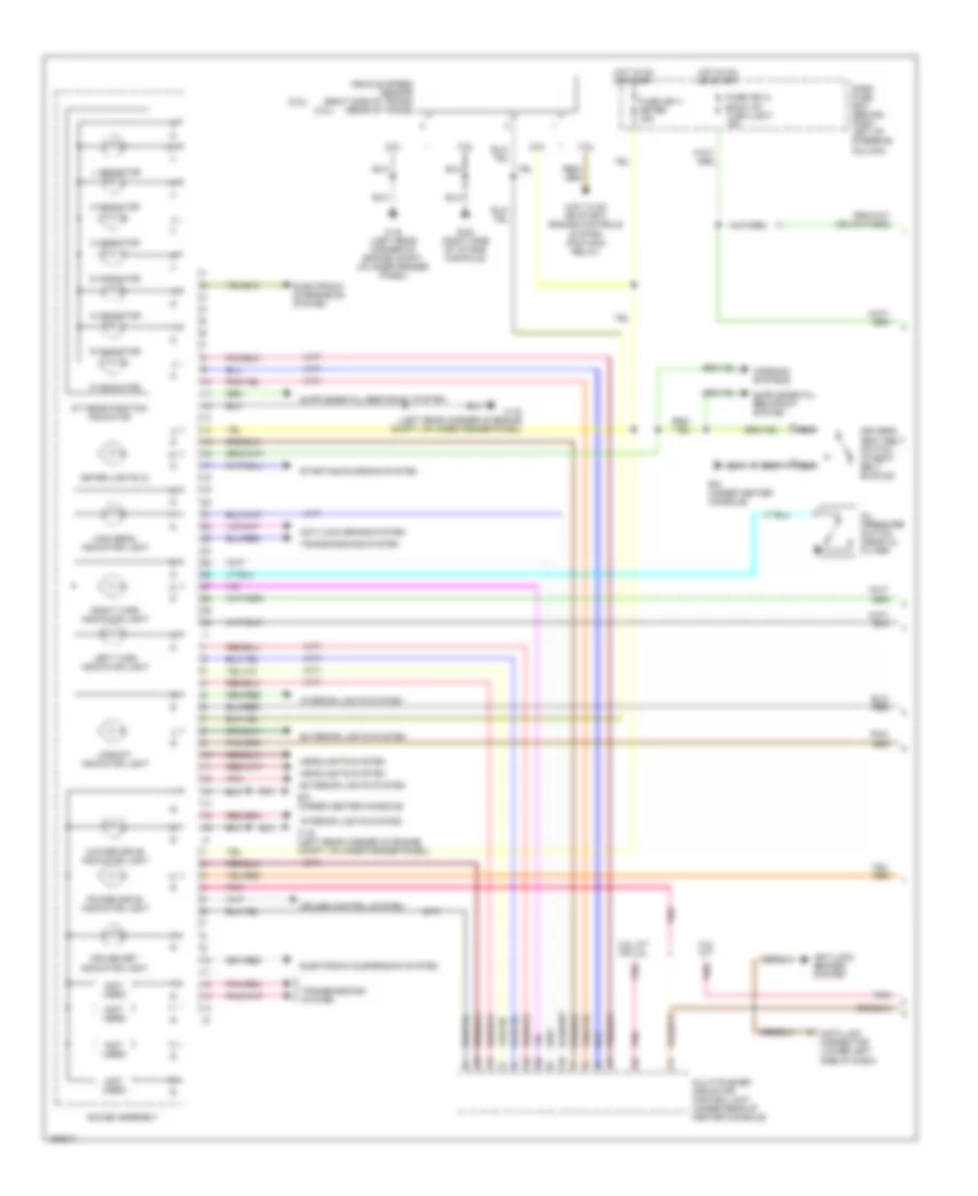 Instrument Cluster Wiring Diagram 1 of 2 for Isuzu Rodeo LSE 2002