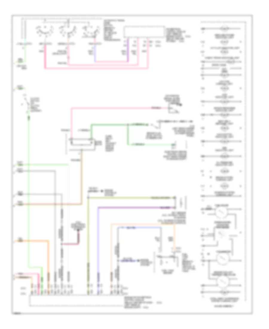 Instrument Cluster Wiring Diagram (2 of 2) for Isuzu Rodeo S 2002