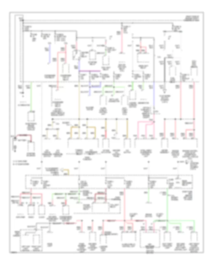 Power Distribution Wiring Diagram 1 of 3 for Isuzu Rodeo S 2002