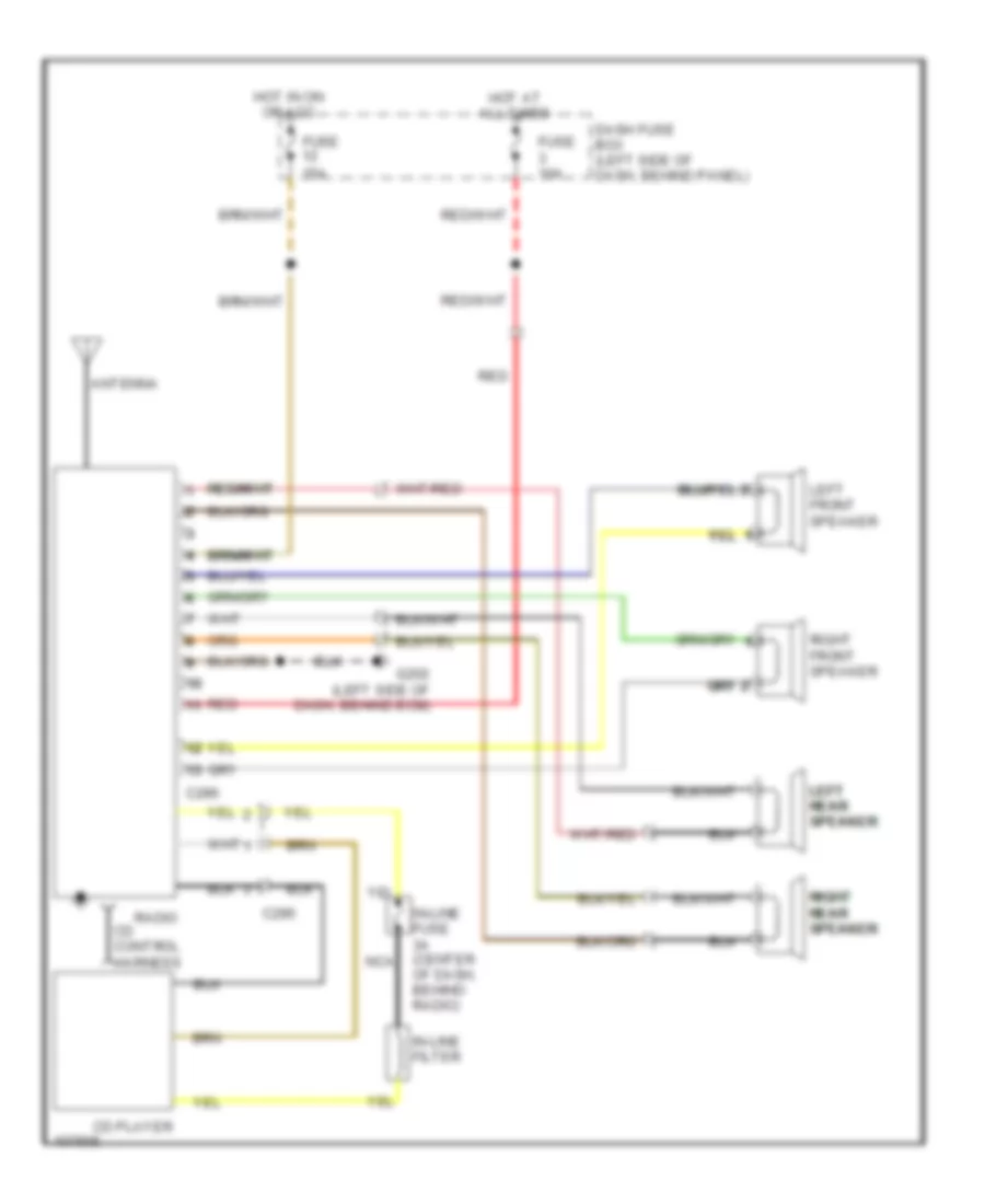 Radio Wiring Diagrams for Isuzu Rodeo LS 1993