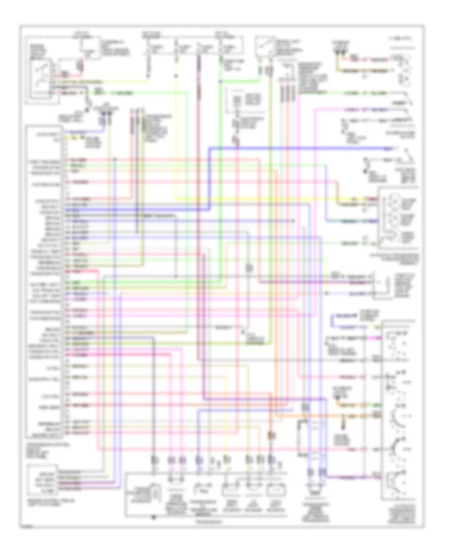 3.2L, Transmission Wiring Diagram for Isuzu Rodeo LS 1993