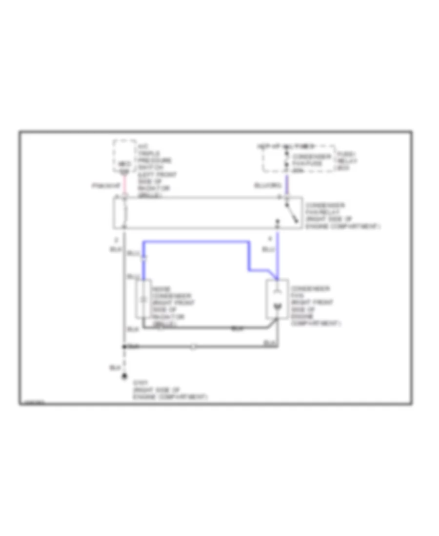 Cooling Fan Wiring Diagram for Isuzu Rodeo S 1993