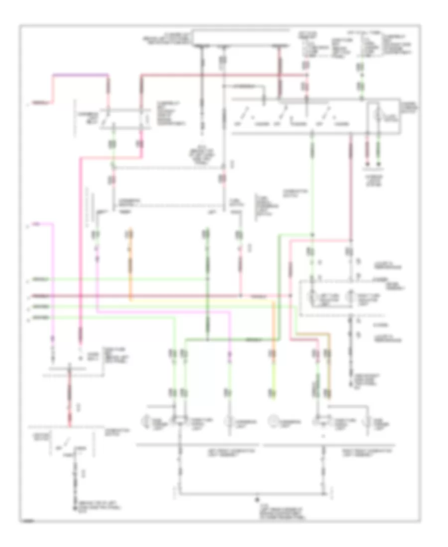 Exterior Lamps Wiring Diagram 2 of 2 for Isuzu Trooper Limited 2002