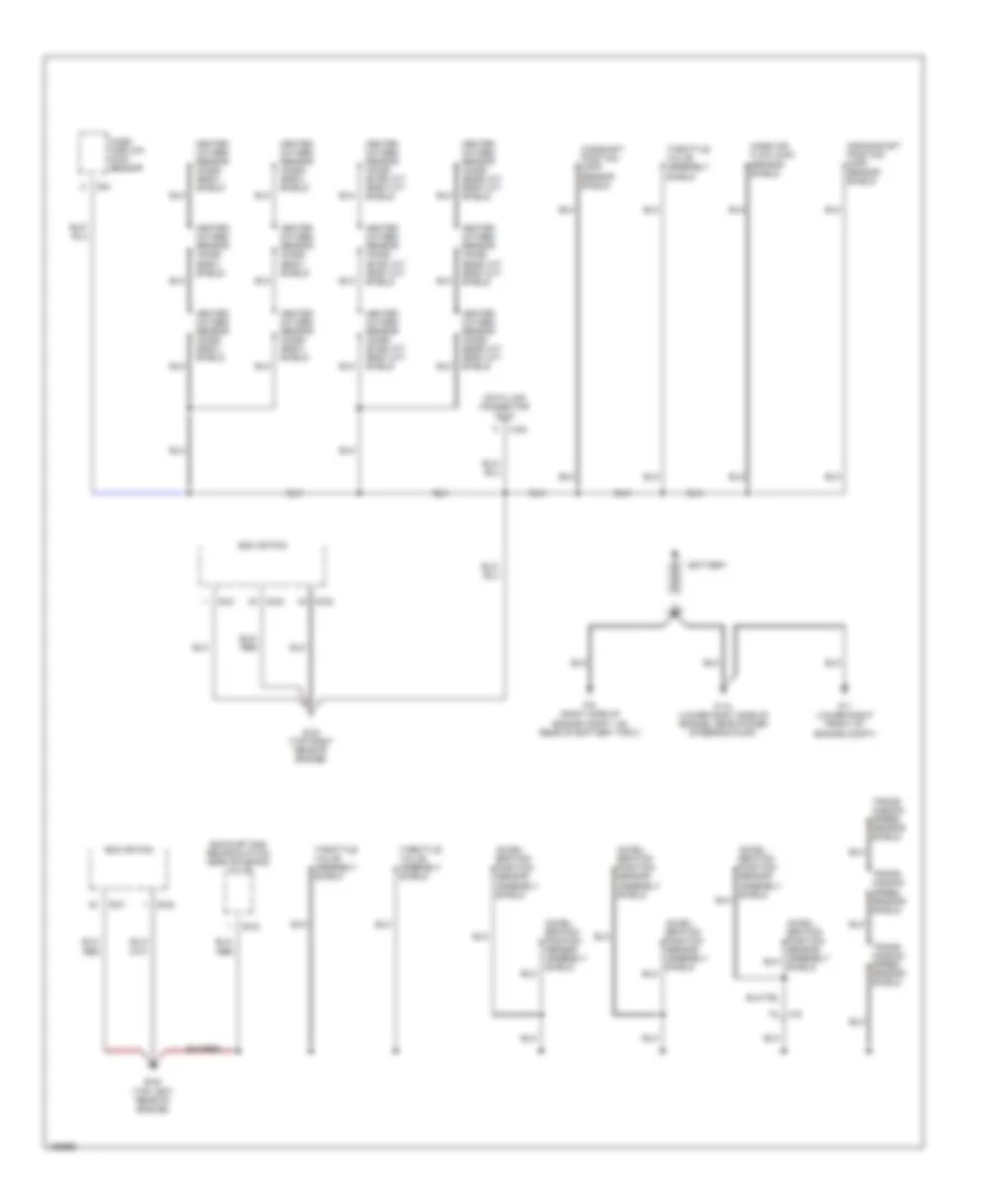 Ground Distribution Wiring Diagram 1 of 4 for Isuzu Trooper Limited 2002